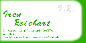 iren reichart business card